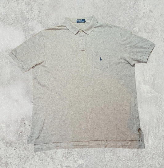 Ralph Lauren Men's Polo T Shirt - Grey - Size XXL