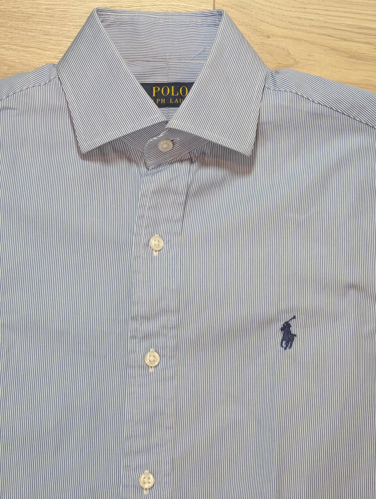 Ralph Lauren Men's Striped Shirt - Blue - Size Small