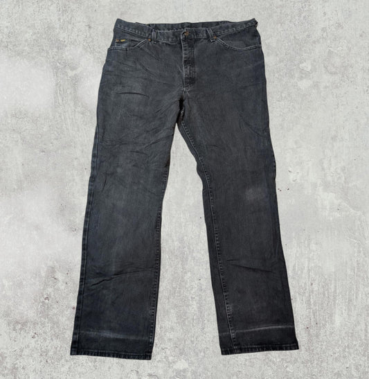 Lee Men's Straight Jeans - Black - Size 40W 32L