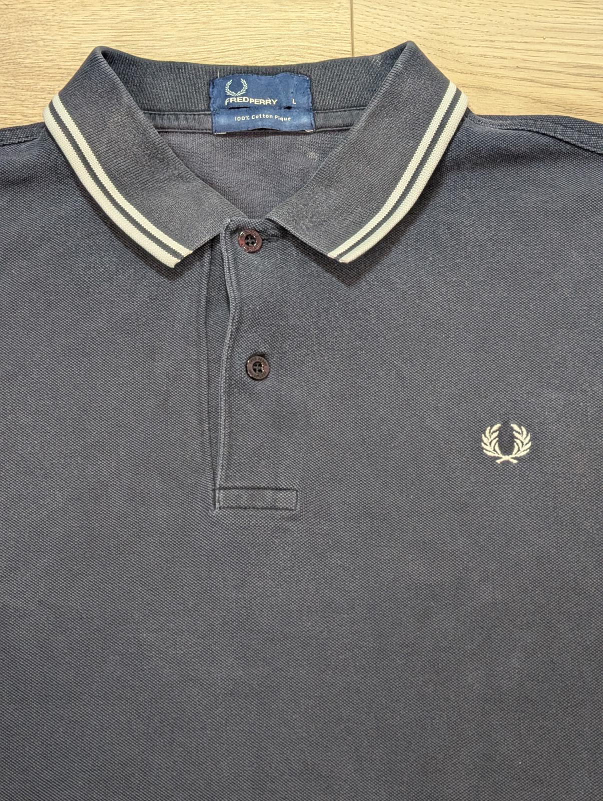 Fred Perry Men's Polo T Shirt - Navy - Size Large