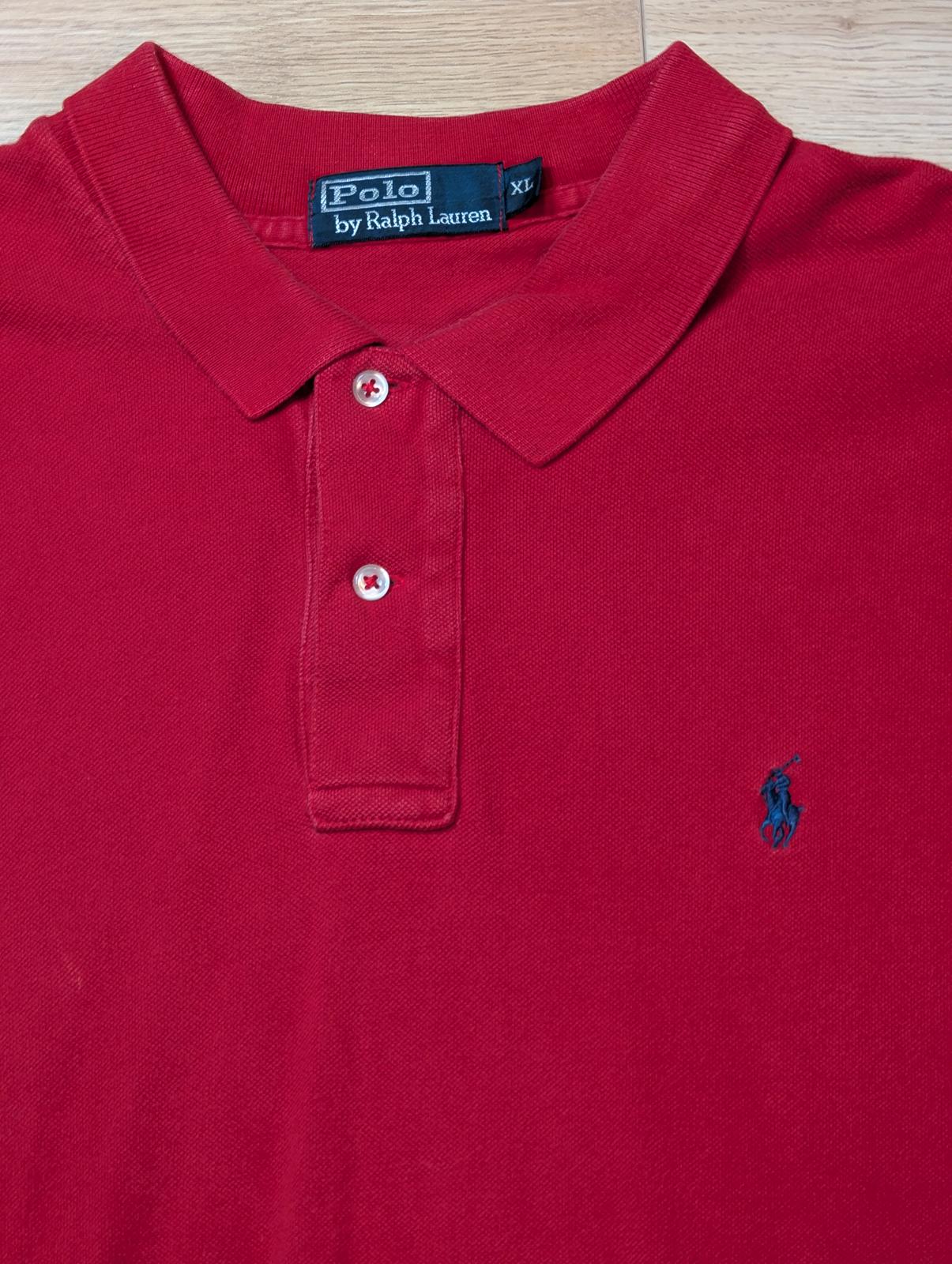 Ralph Lauren Men's Polo T Shirt - Red - Size XL