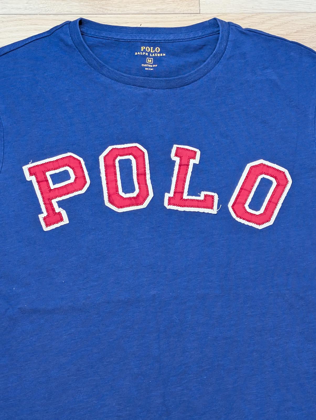 Ralph Lauren Men's Custom Fit T Shirt - Blue - Size Medium