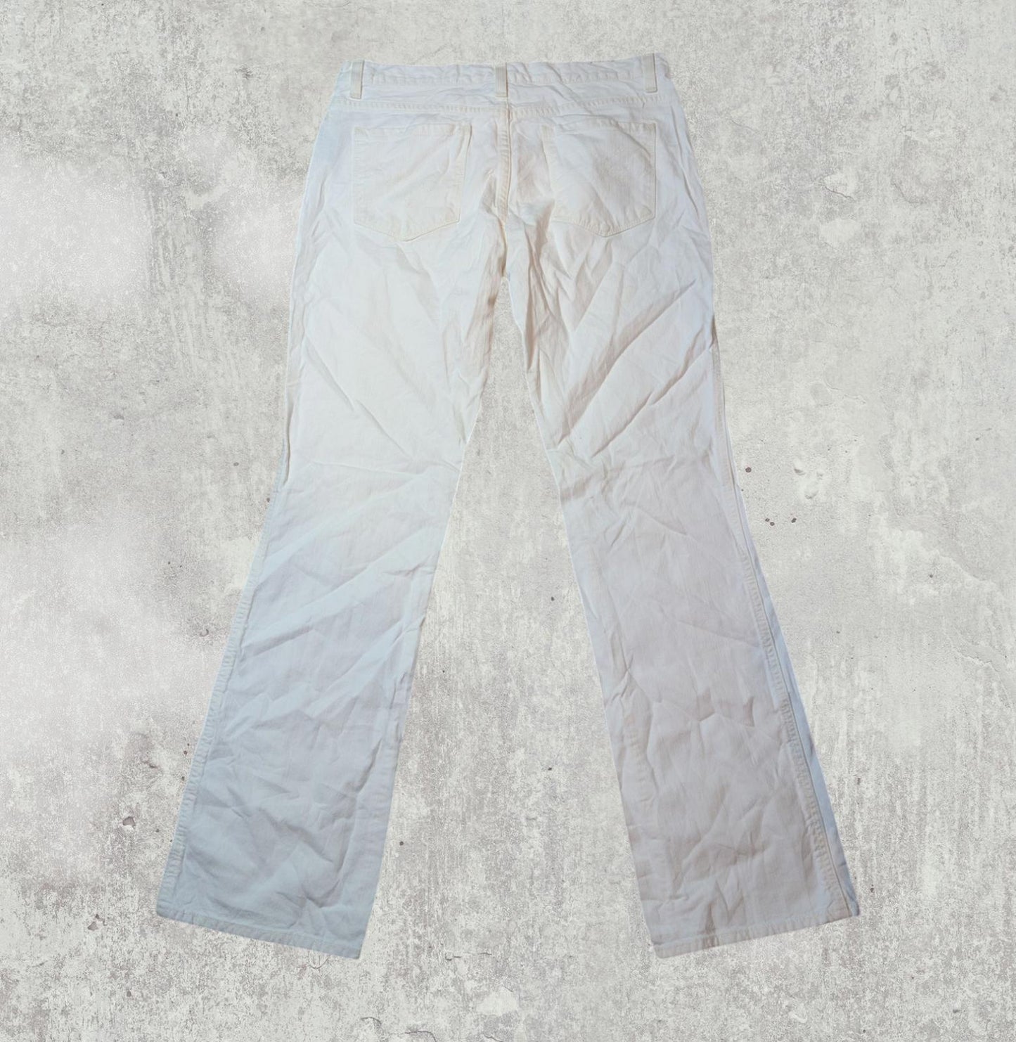 Ralph Lauren Women's Bootcut Jeans - White - Size 30W 31L