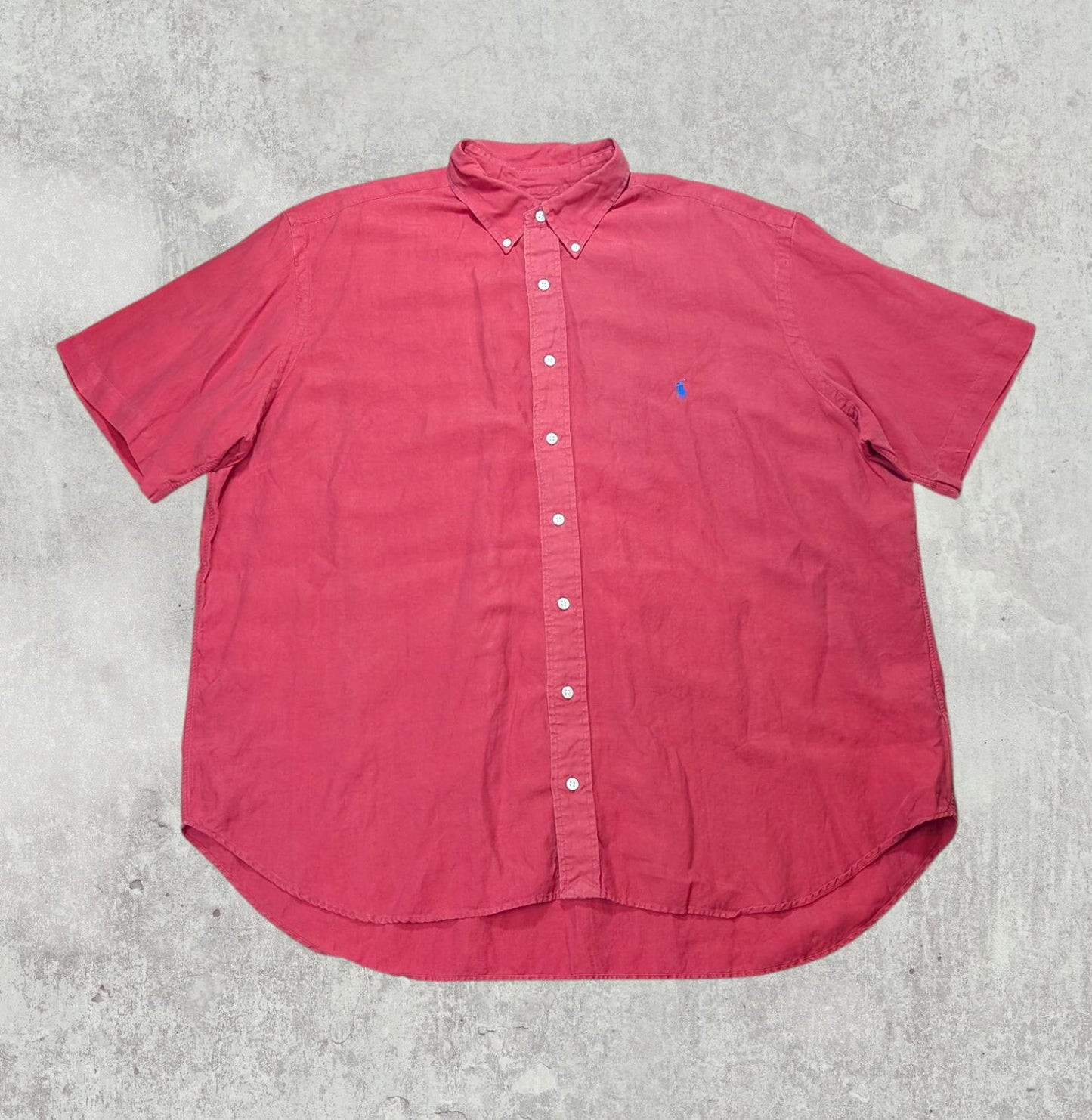 Ralph Lauren Men's Classic Fit Shirt - Red - Size 1XB