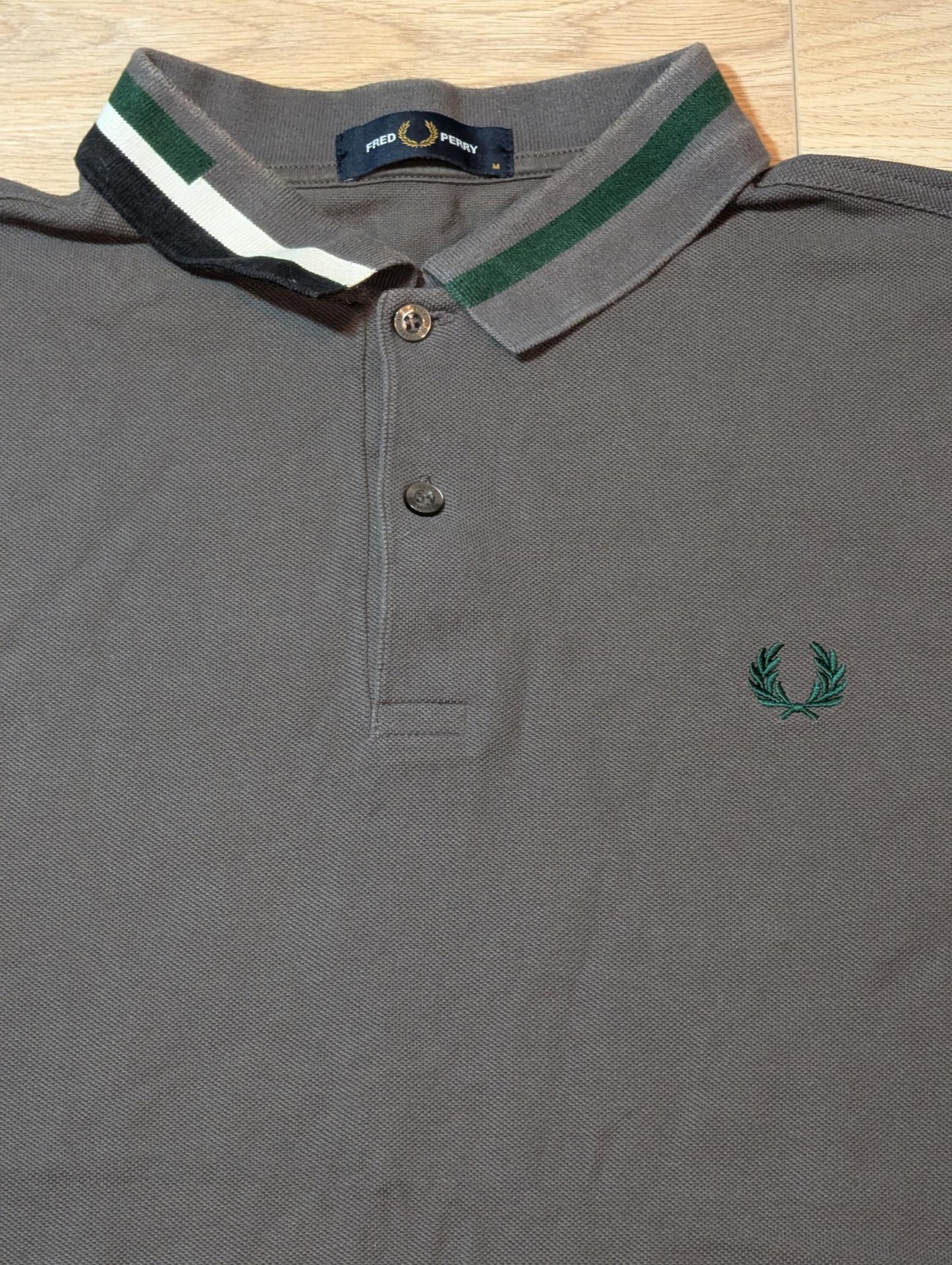 Fred Perry Men's Polo T Shirt - Grey - Size Medium