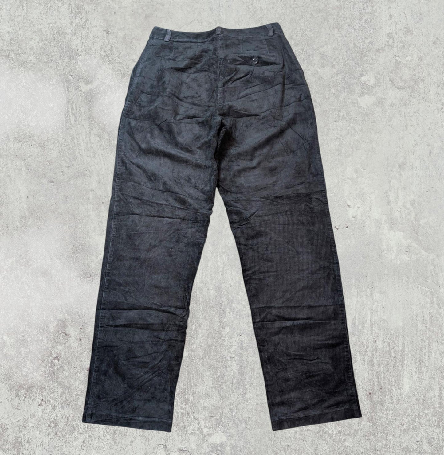 L.L. Bean Women's Classic Curvy Corduroy Trousers - Navy - Size 30W 32L