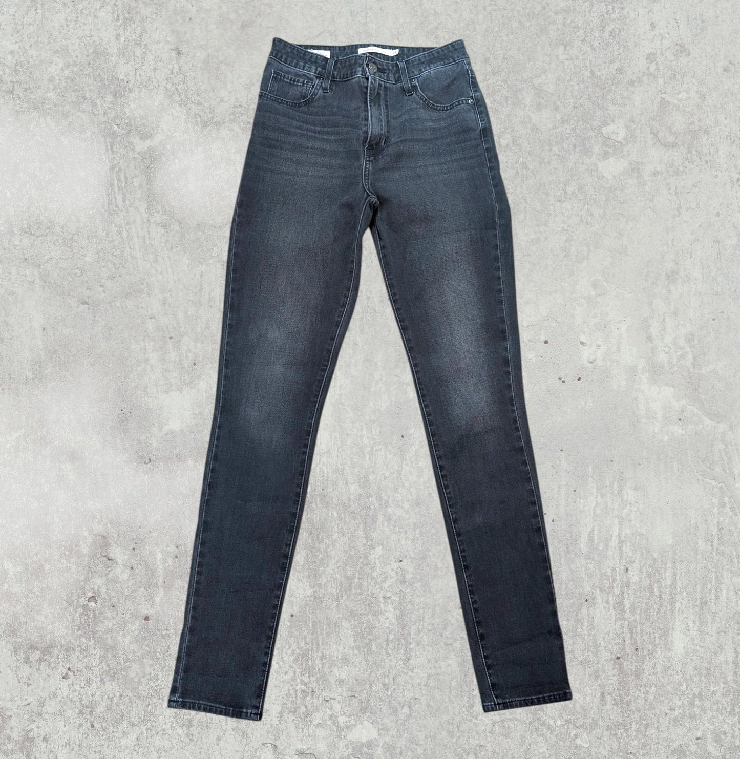 Levi's Women's 721 High Rise Skinny Jeans - Black - Size 26W 30L