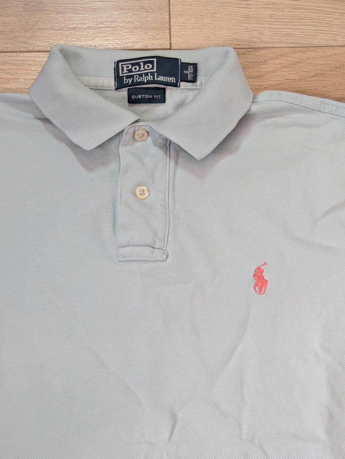 Ralph Lauren Men's Custom Fit Polo T Shirt - Blue - Size Small