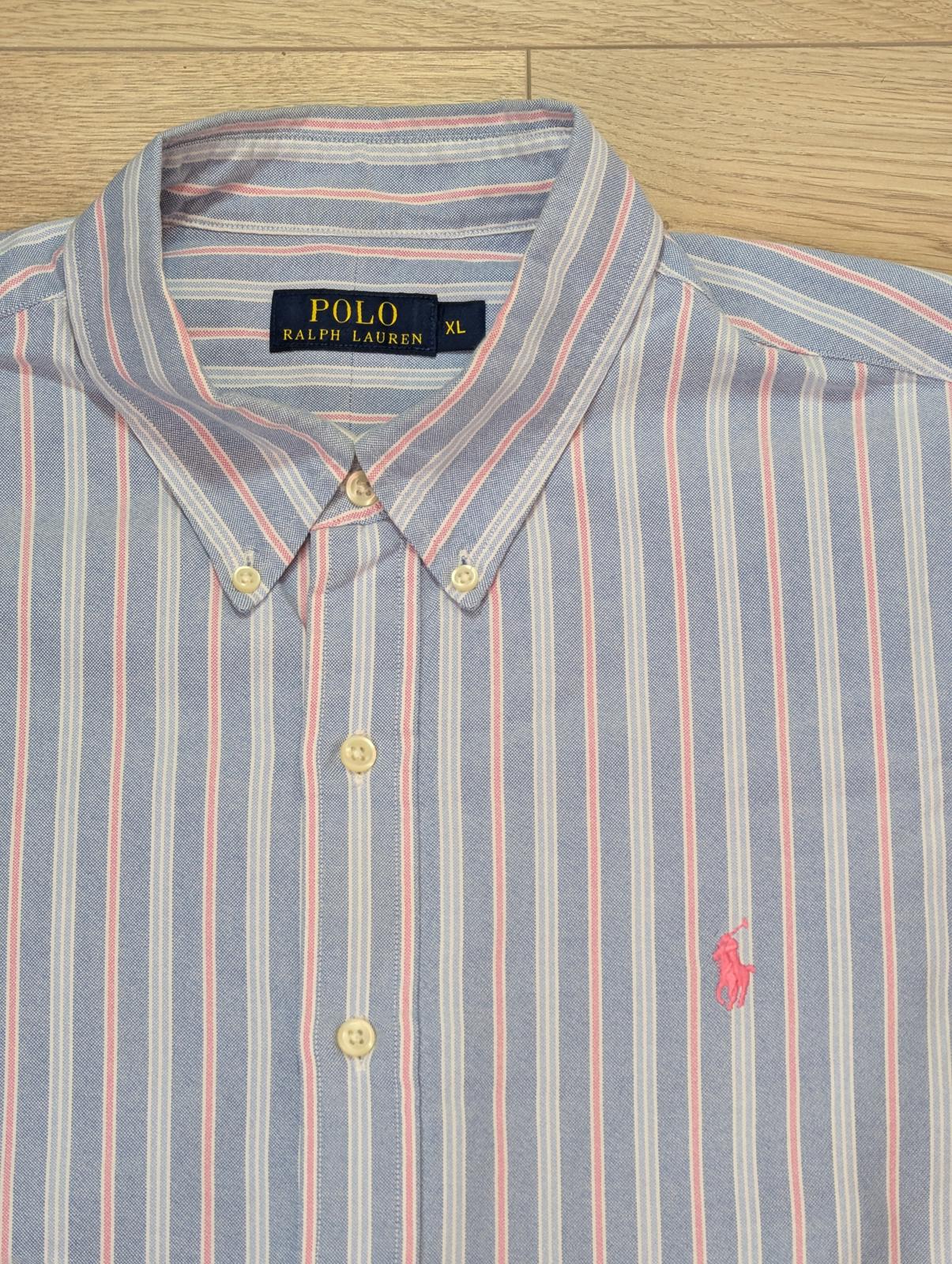 Ralph Lauren Men's Striped Shirt - Blue - Size XL