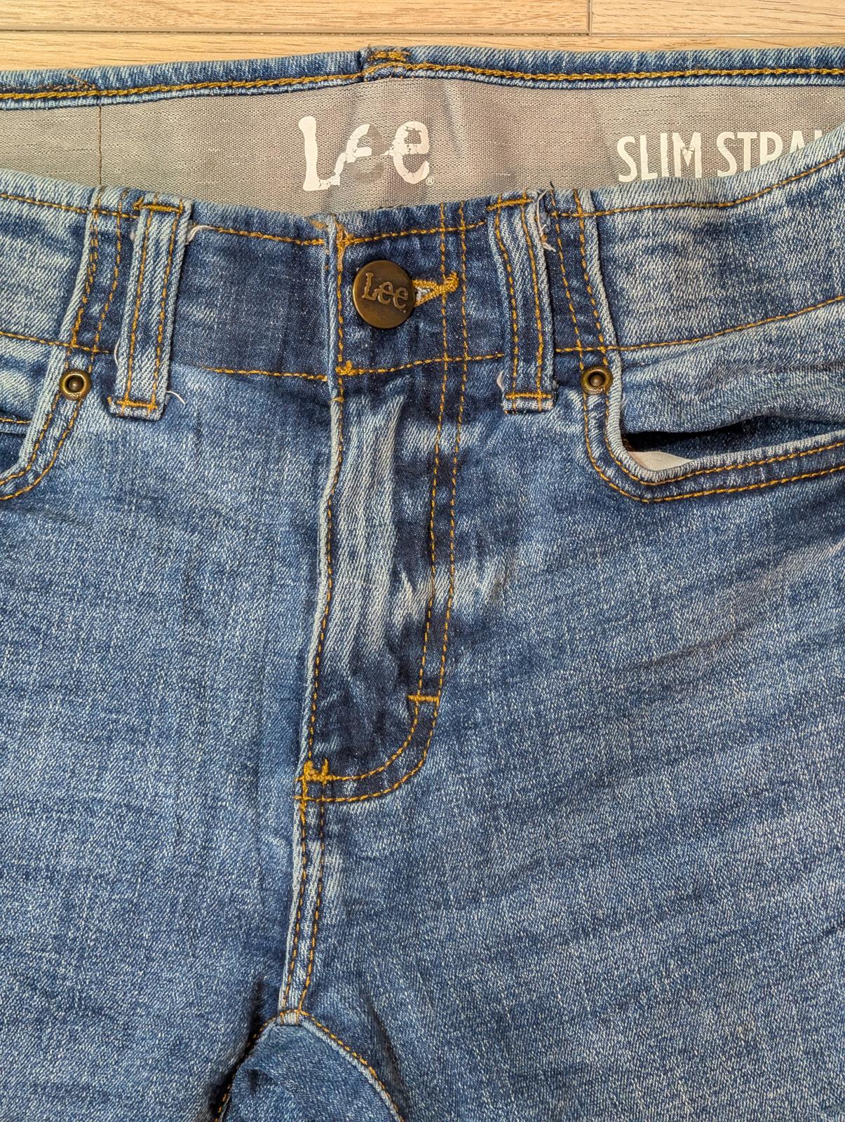 Lee Men's Slim Straight Jeans - Blue - Size 28W 28L