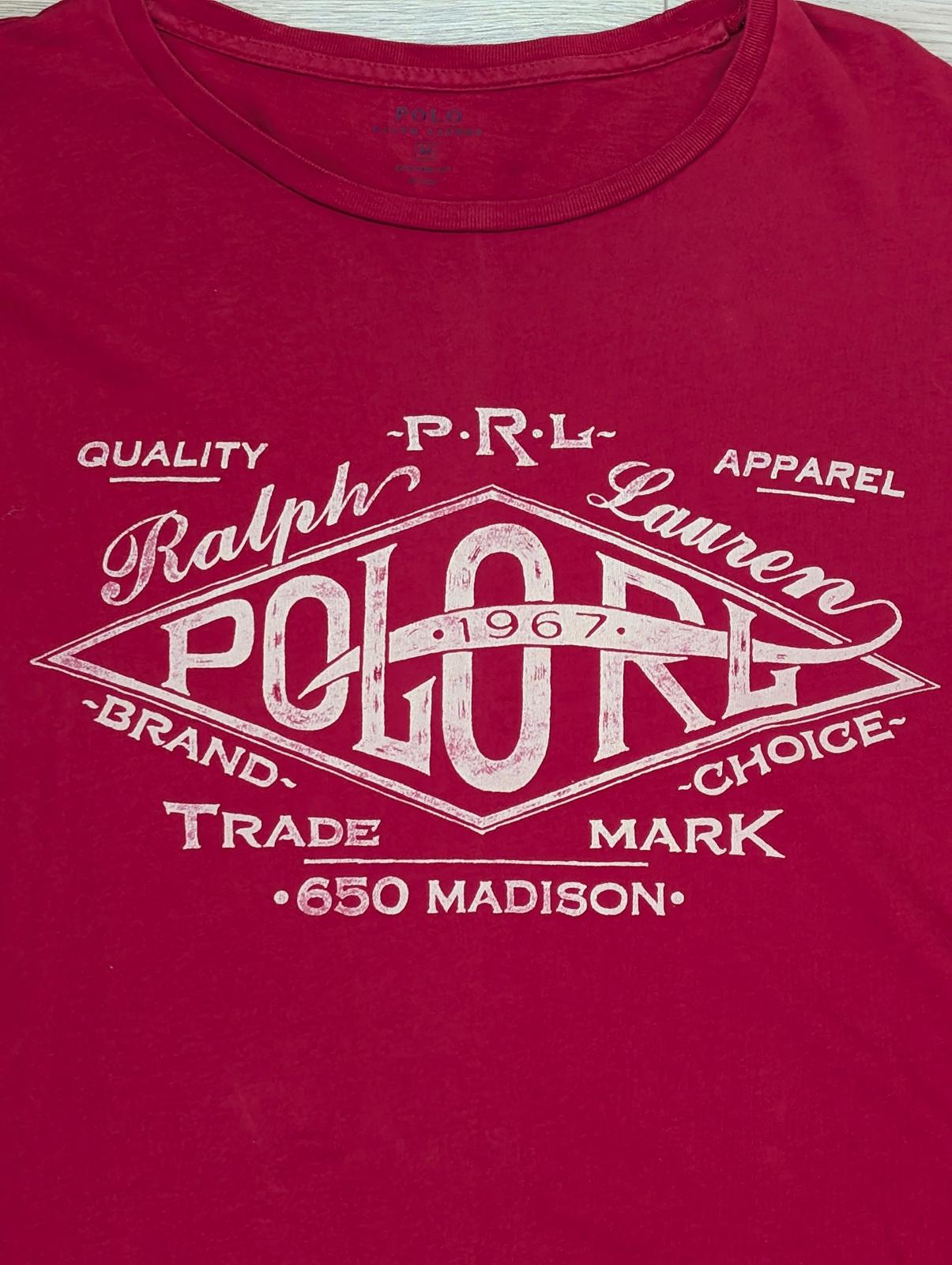 Ralph Lauren Men's Custom Fit T Shirt - Red - Size Medium