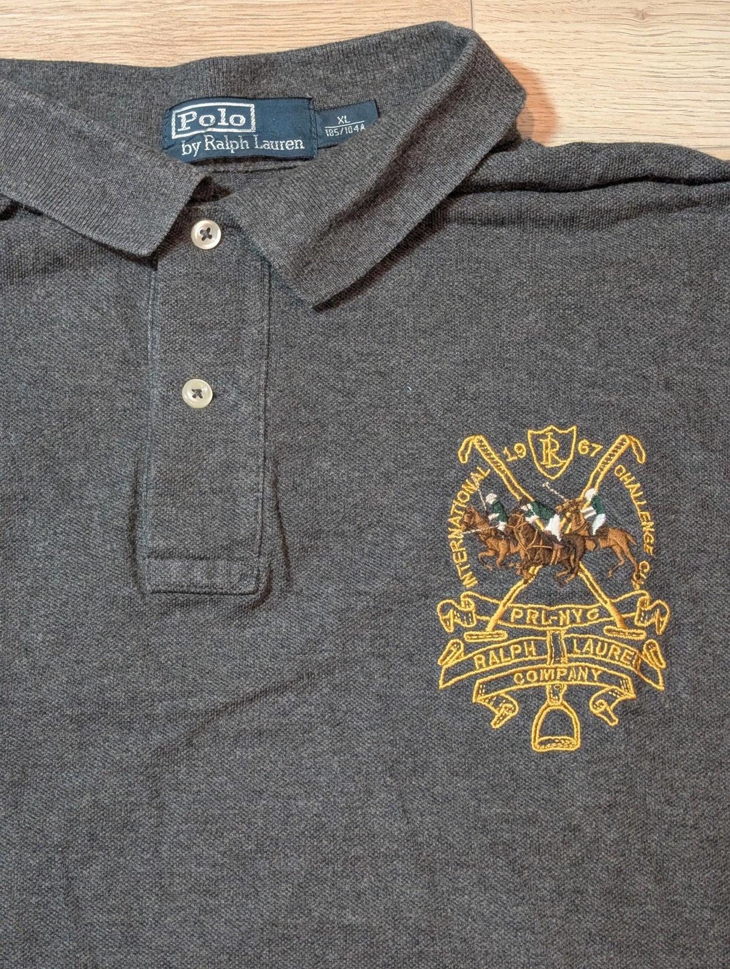 Ralph Lauren Men's Challenge Cup Polo T Shirt - Grey - Size XL