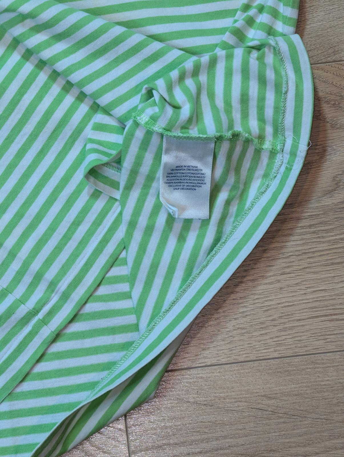 Ralph Lauren Men's Custom Fit Striped T Shirt - Green - Size Medium