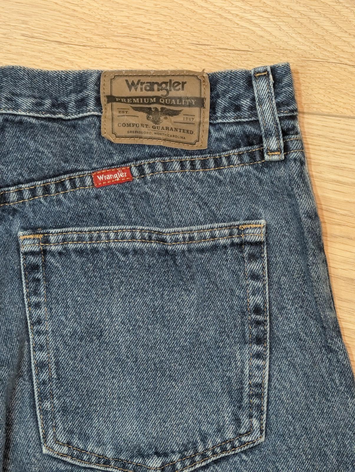 Wrangler Men's Straight Jeans - Blue - Size 33W 30L
