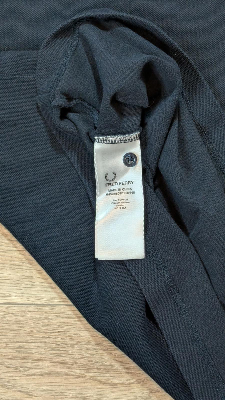 Fred Perry Men's Polo T Shirt - Navy - Size Medium