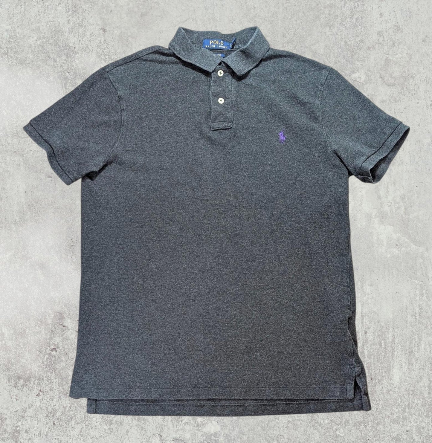 Ralph Lauren Men's Slim Fit Polo T Shirt - Grey - Size Large