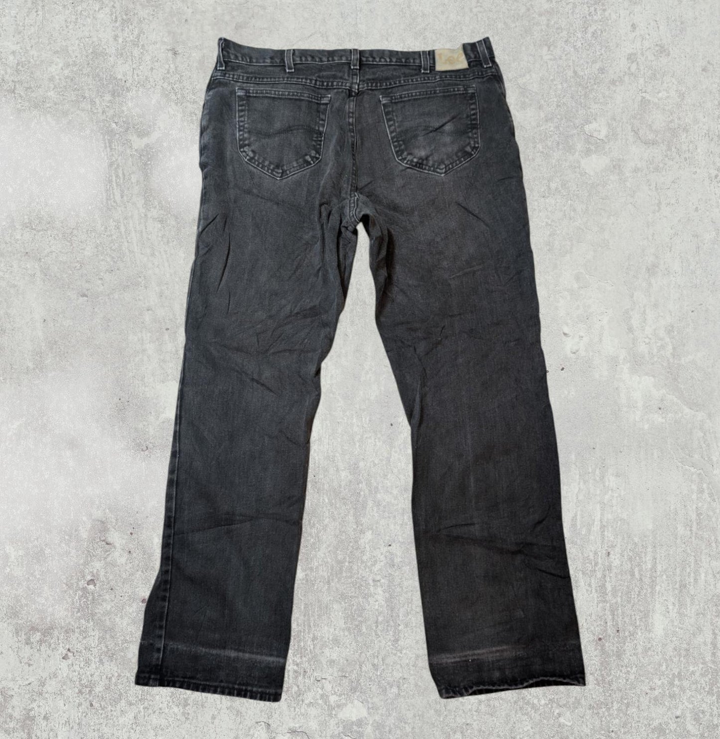 Lee Men's Straight Jeans - Black - Size 40W 32L