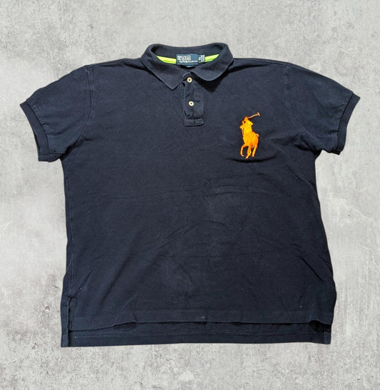 Ralph Lauren Men's Custom Fit Big Pony Polo T Shirt - Navy - Size Medium