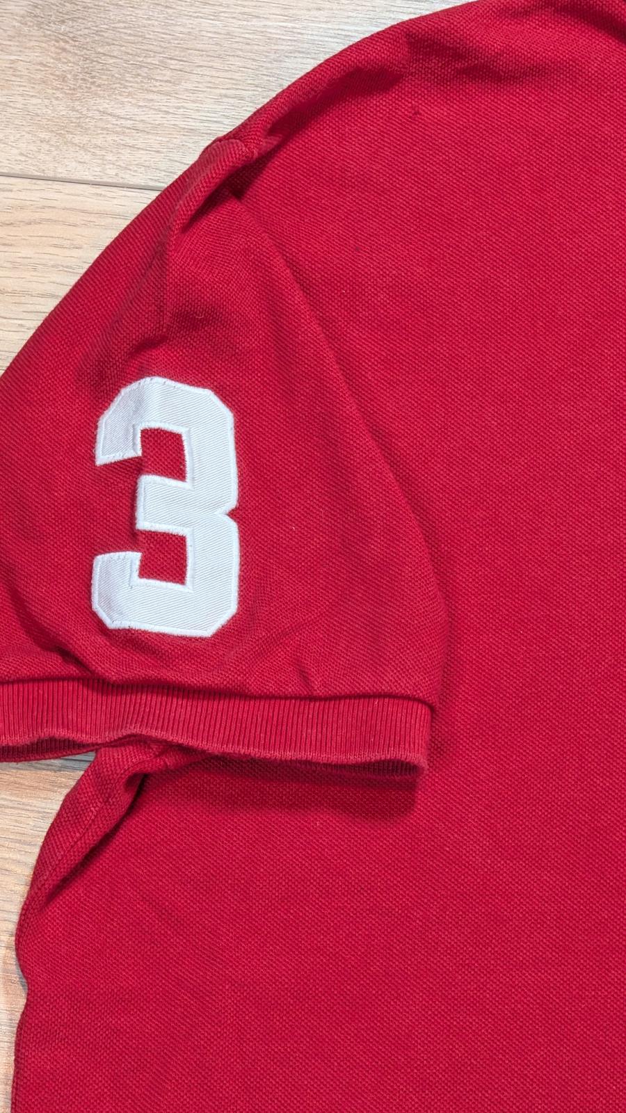 Ralph Lauren Men's Triple Pony Polo T Shirt - Red - Size Medium