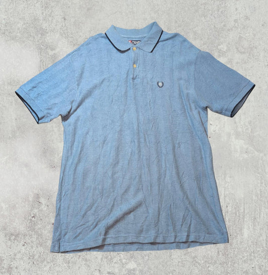 Chaps Men's Polo T Shirt - Blue - Size Large