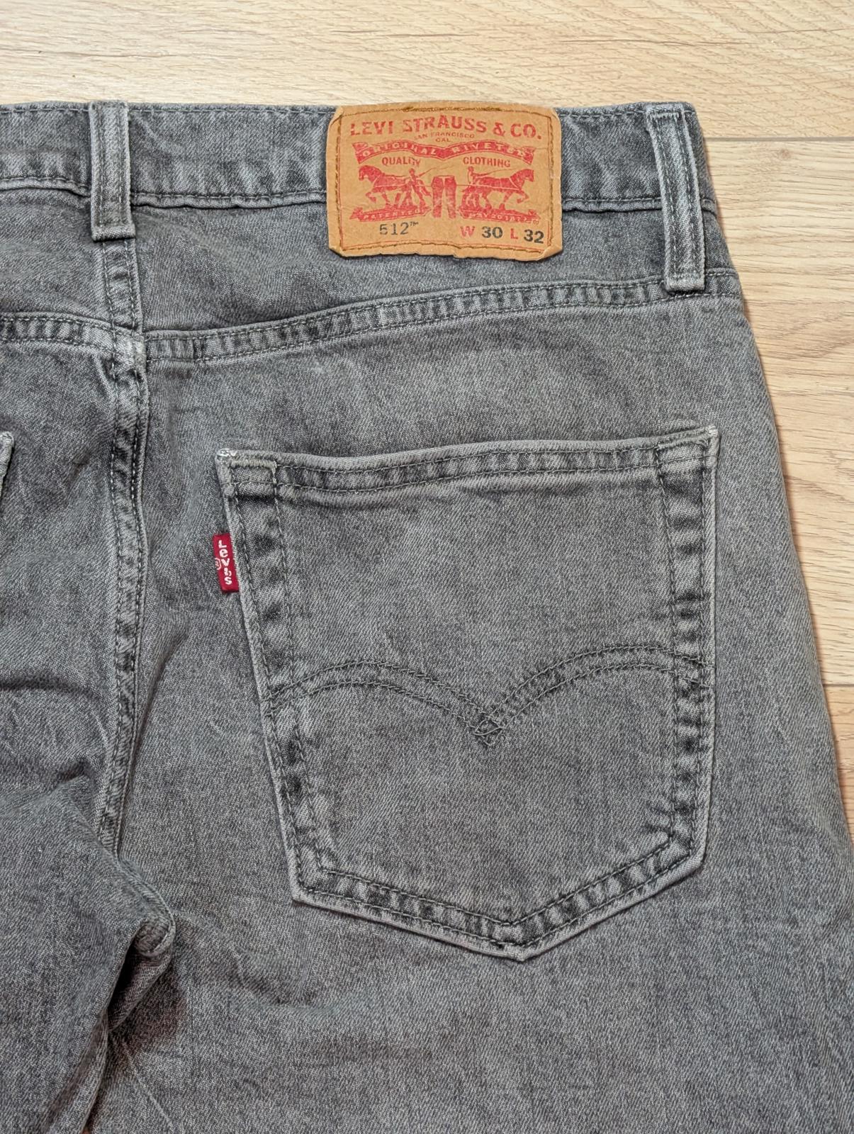 Levi's Men's 512 Slim Taper Jeans - Grey - Size 30W 30L