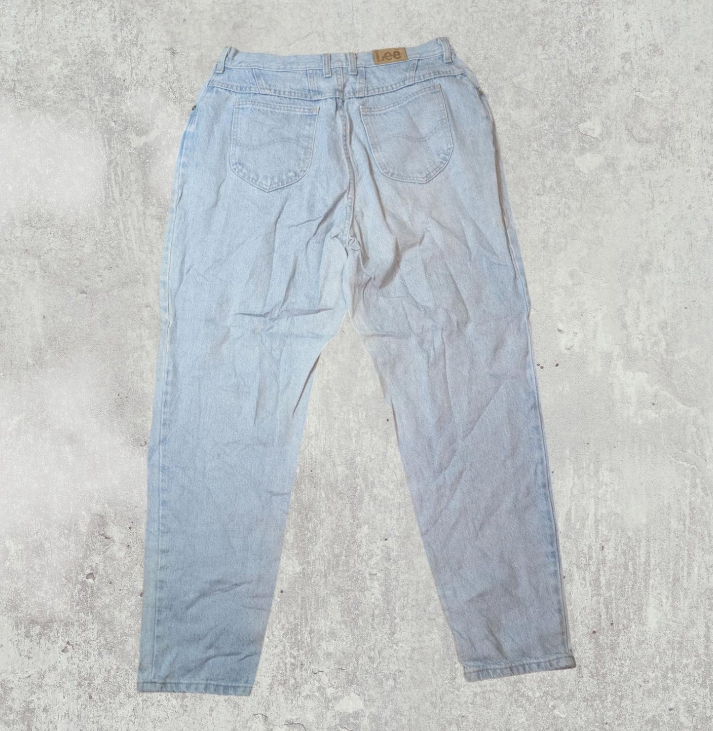 Lee Women's Straight Jeans - Blue - Size 34W 29L
