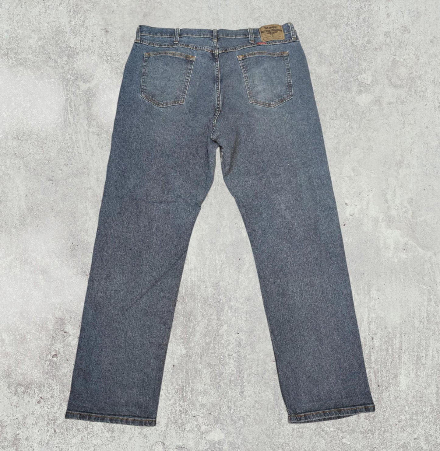 Wrangler Men's Straight Jeans - Blue - Size 38W 32L