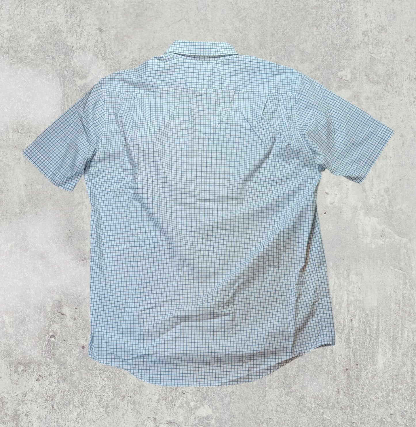 Lacoste Men's Regular Fit Check Shirt - Blue - Size Large