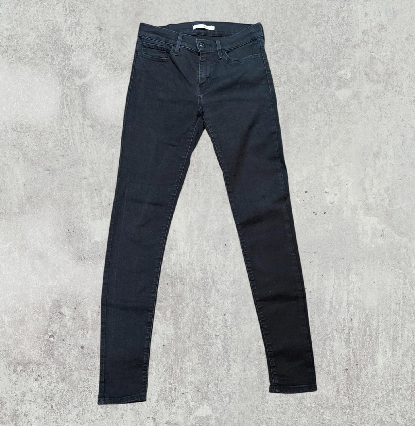 Levi's Women's 710 Super Skinny Jeans - Black - Size 27W 30L