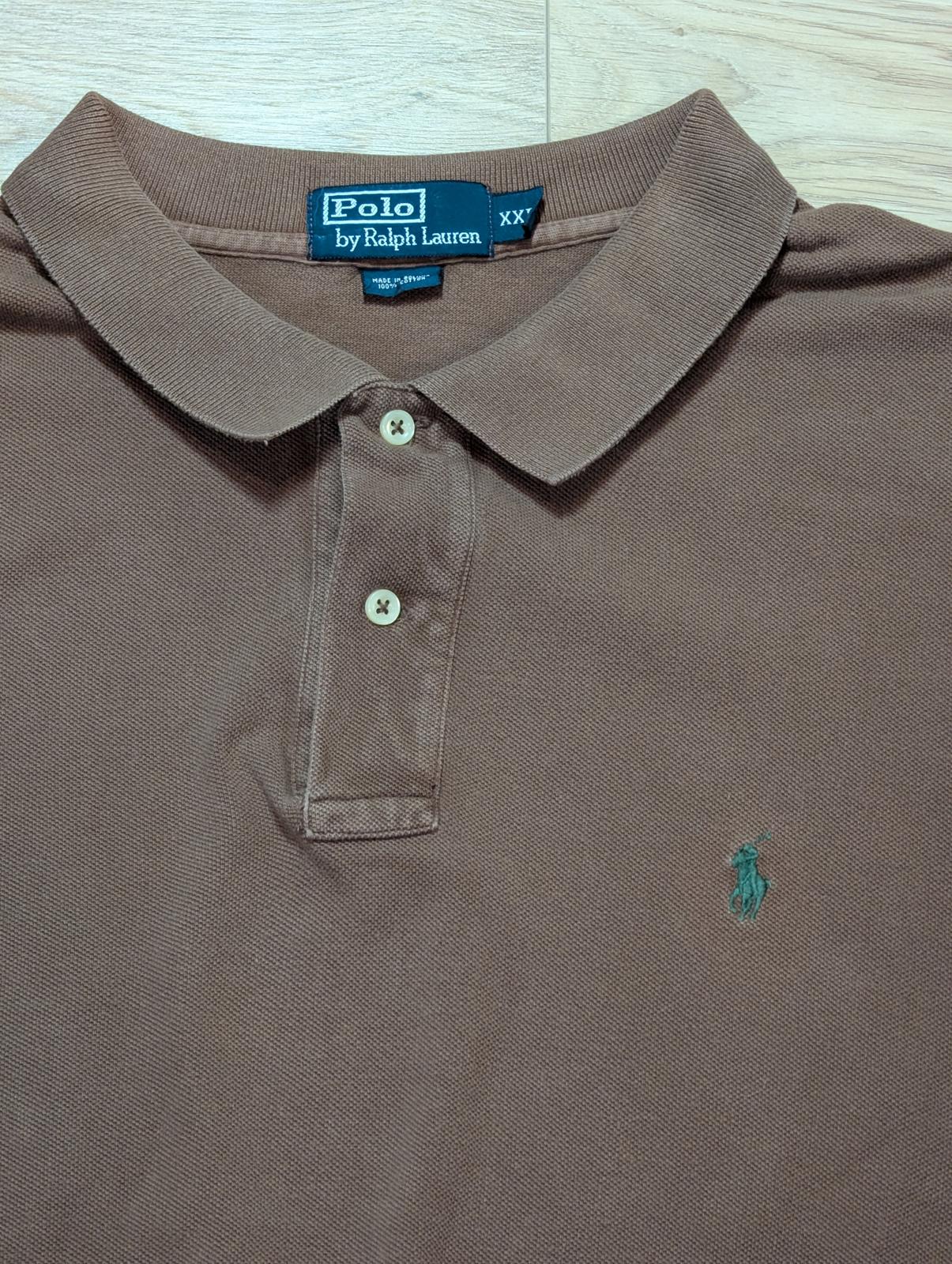 Ralph Lauren Men's Polo T Shirt - Brown - Size XXL