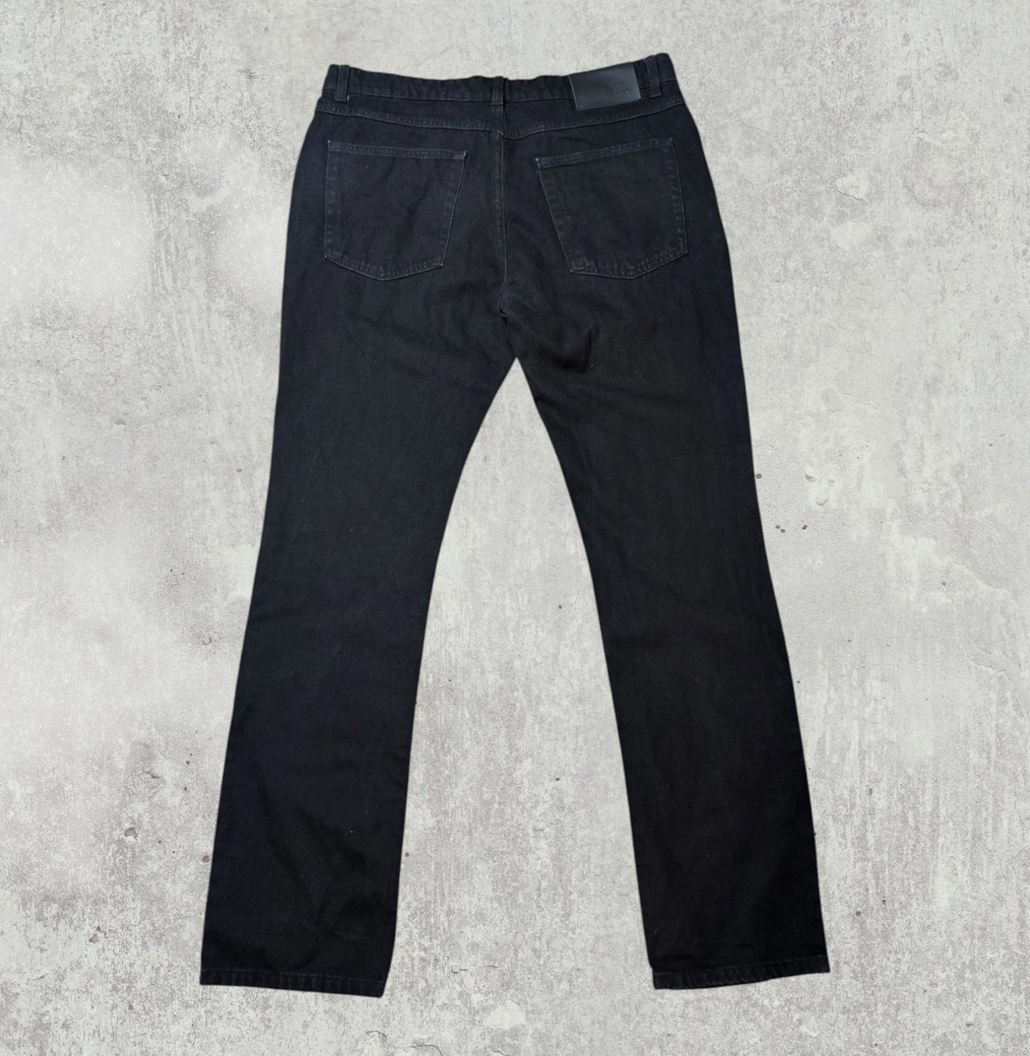 Pierre Cardin Men's Regular Jeans - Black - Size 34W 32L