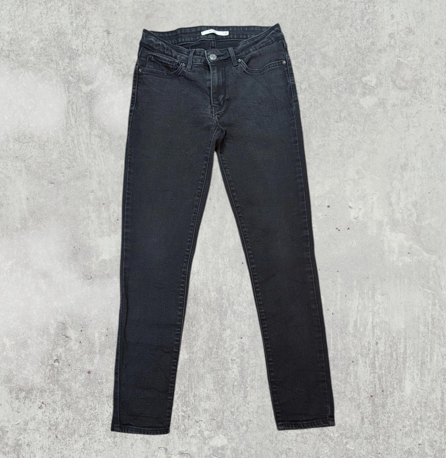 Levi's Women's 711 Skinny Jeans - Black - Size 27W 28L