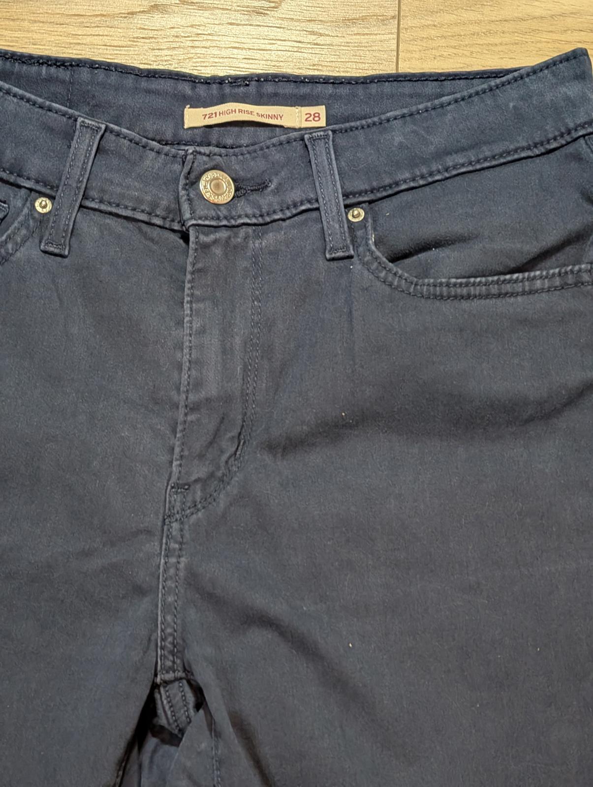 Levi's Women's 721 High Rise Skinny Chino Trousers - Navy - 28W 28L