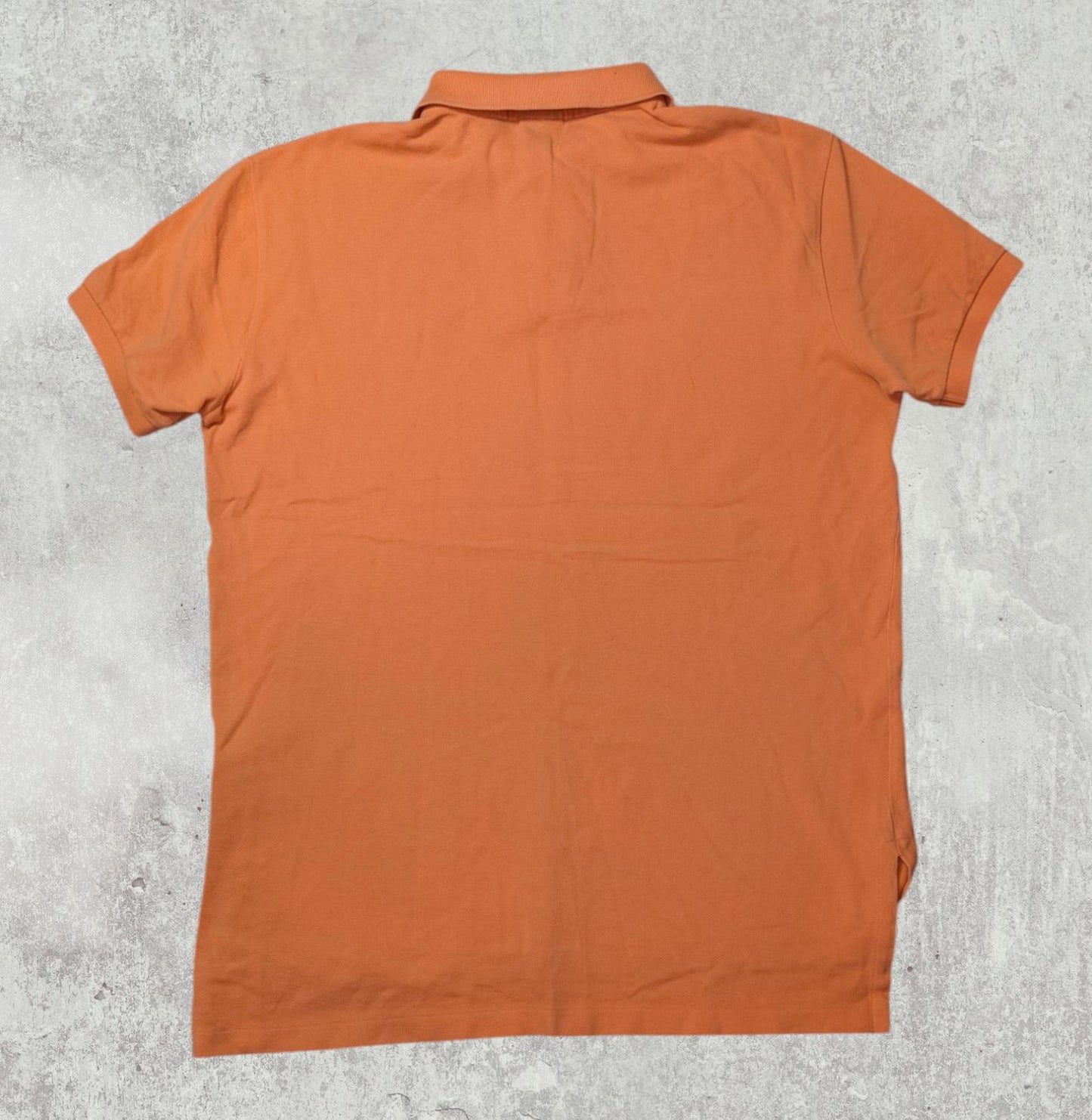 Ralph Lauren Men's Custom Fit Polo T Shirt - Orange - Size Medium