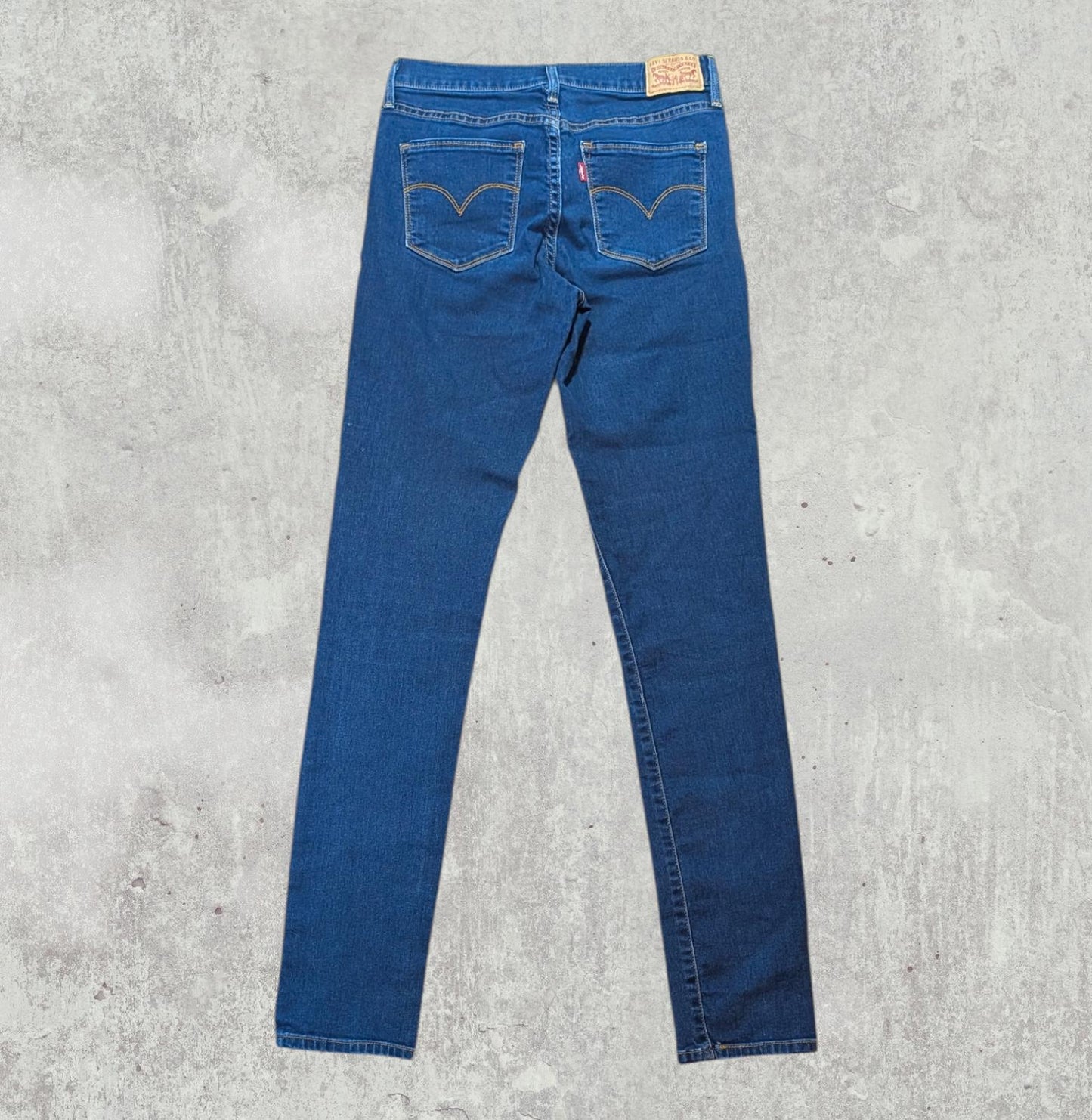 Levi's Women's Skinny Jeans - Blue - Size 28W 32L