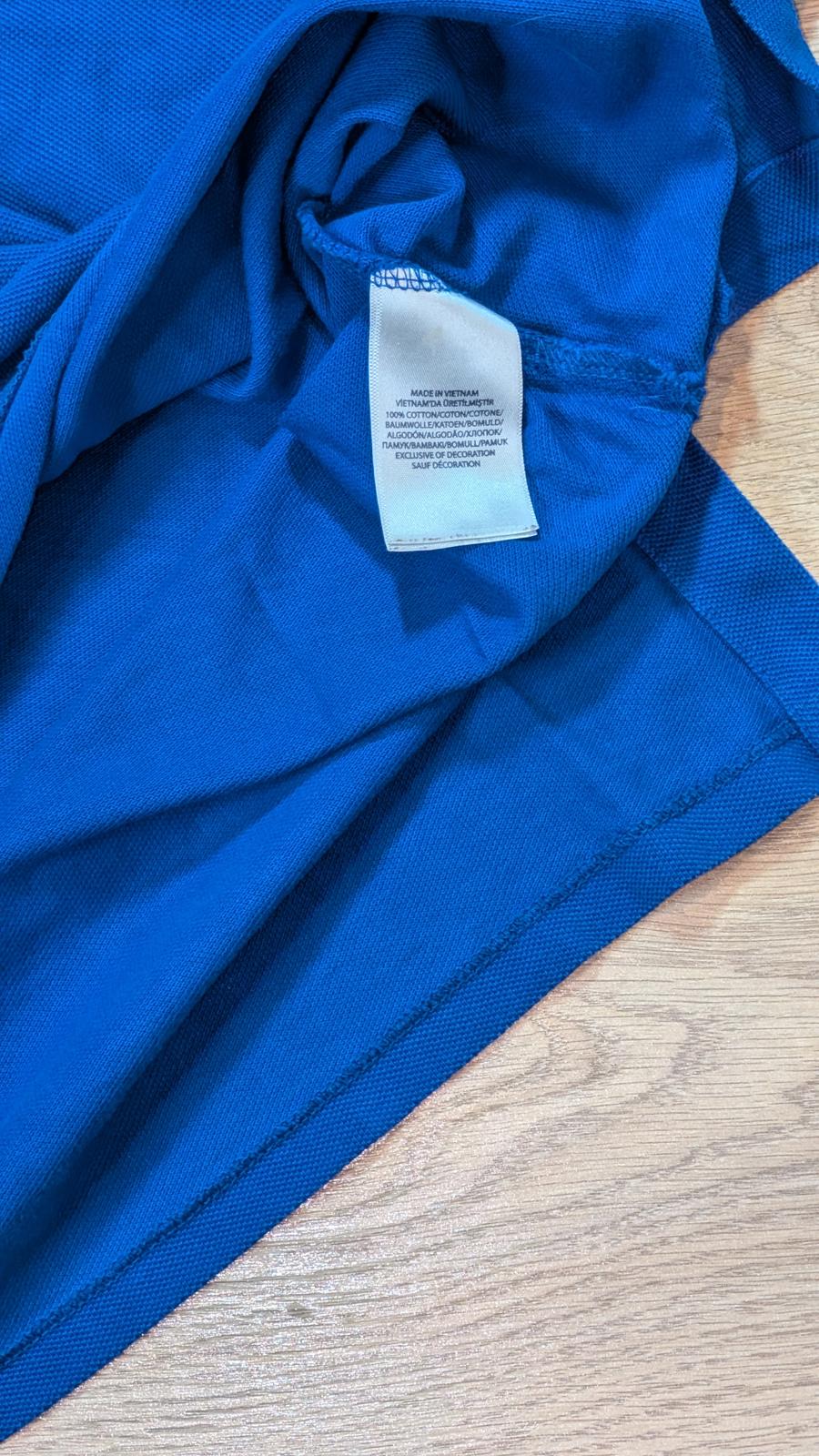 Ralph Lauren Men's Custom Fit Big Pony Polo T Shirt - Blue - Size Large