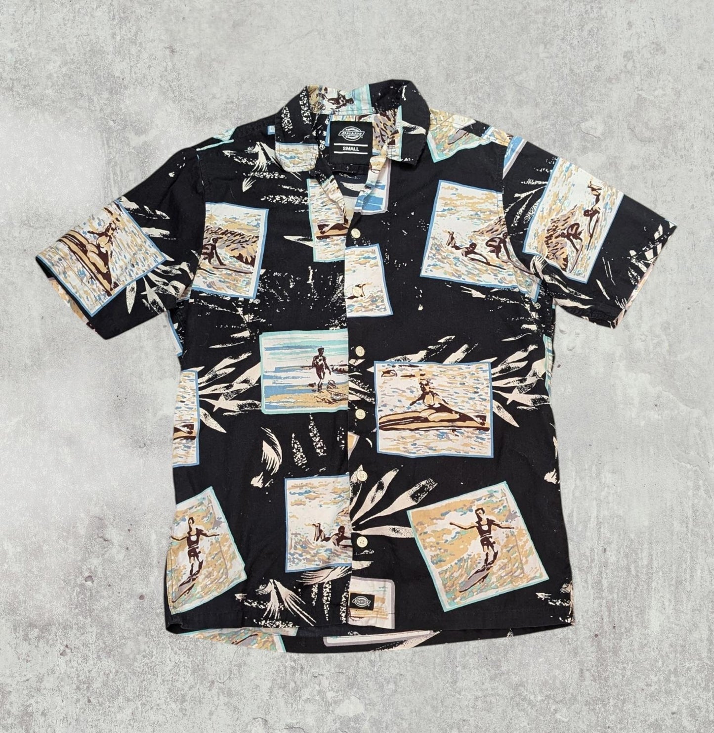 Dickies Men's Shirt - Black - Size Small