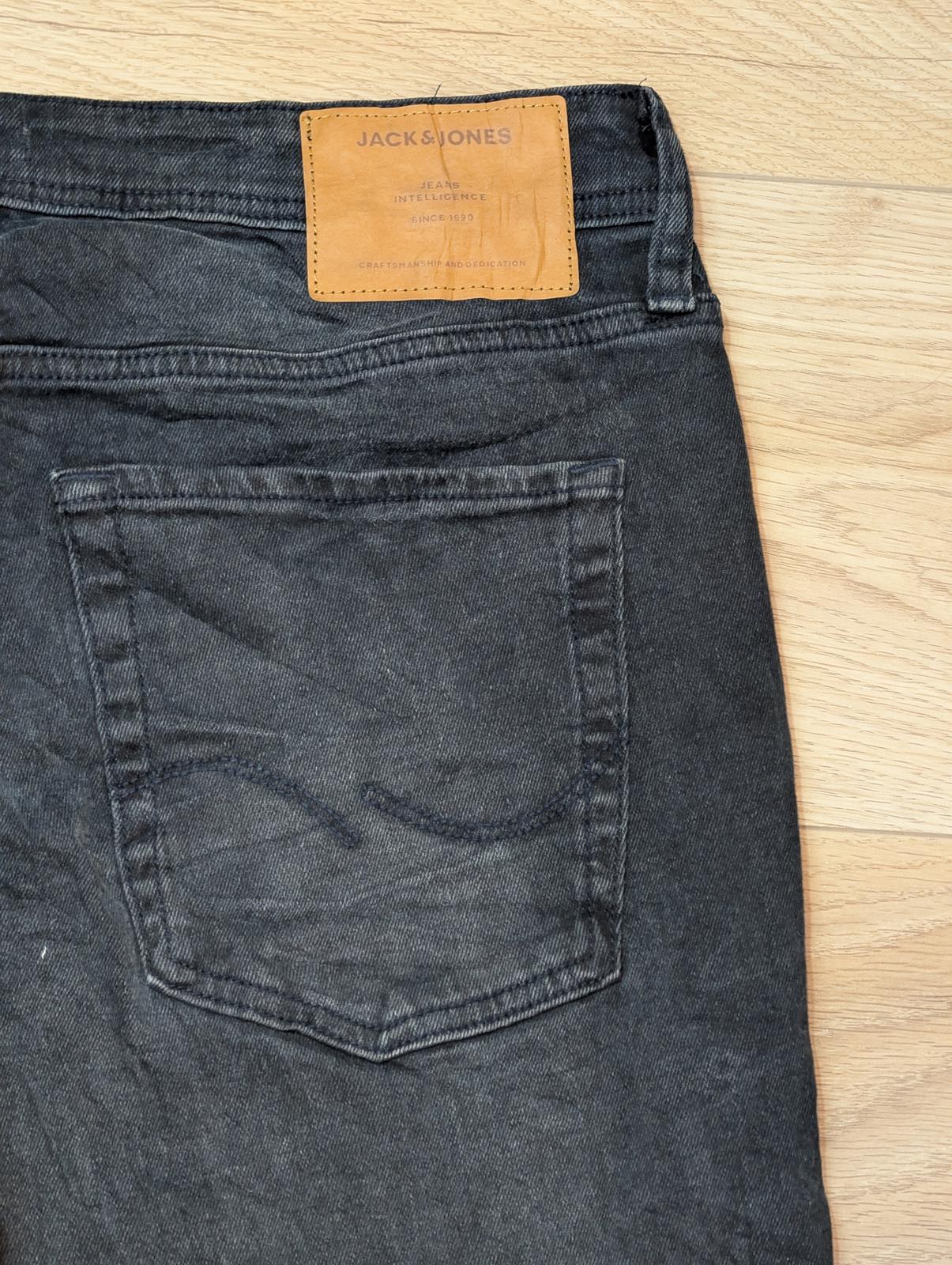 Jack & Jones Men's Slim Ripped Jeans - Black - Size 32W 32L
