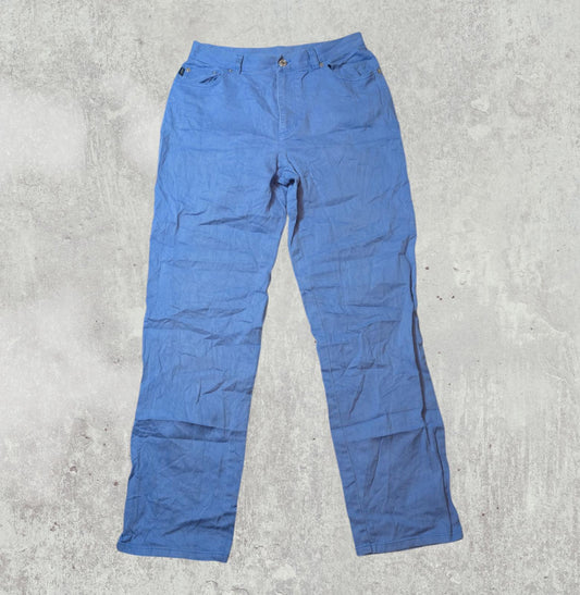 Lauren Jeans Co Ralph Lauren Women's Straight Jeans - Blue - Size 28W 28L
