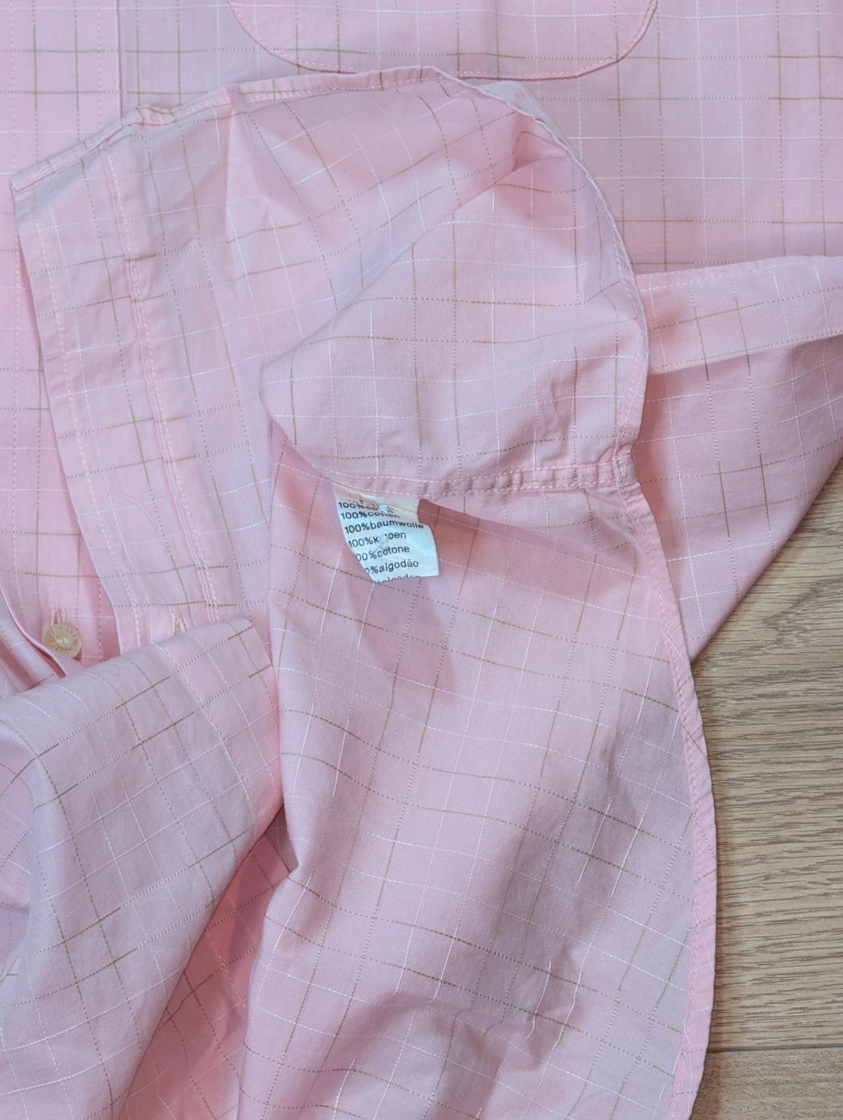 Lacoste Men's Check Shirt - Pink - Size Medium