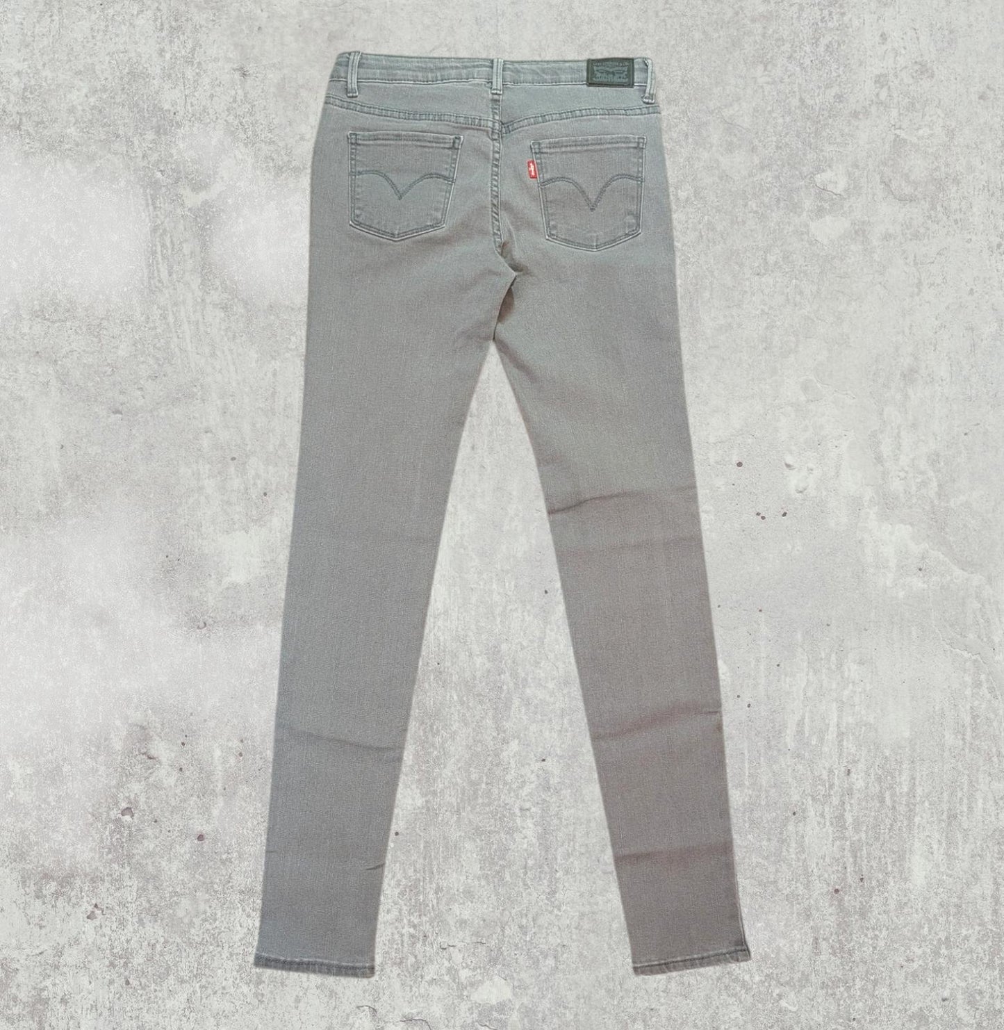 Levi's Women's 710 Super Skinny Jeans - Grey - Size 27W 30L