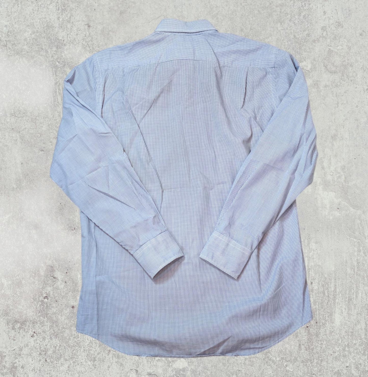 Lacoste Men's Check Shirt - Blue - Size Small