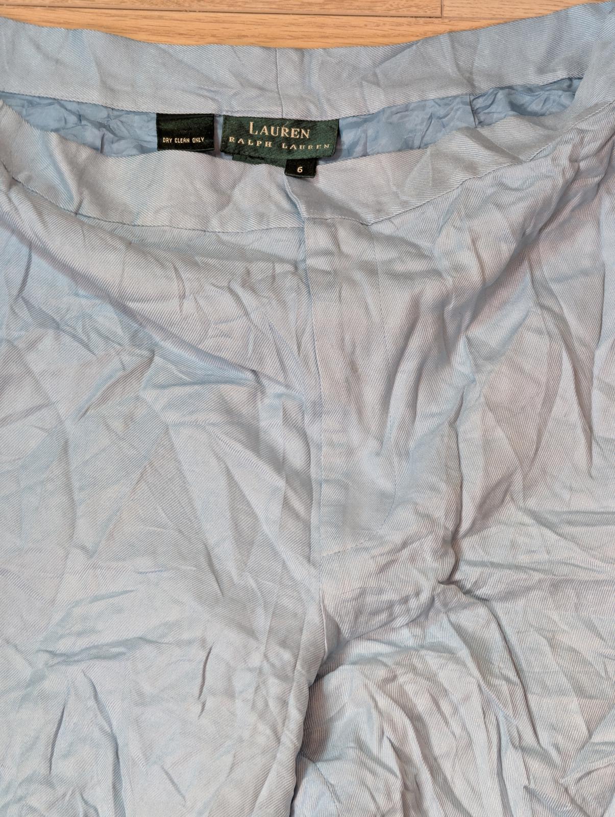 Lauren Ralph Lauren Women's Trousers - Blue - Size 28W 30L