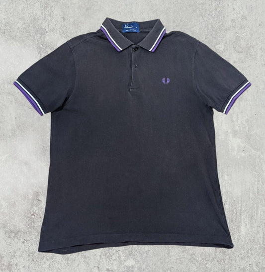Fred Perry Men's Polo T Shirt - Black - Size Medium