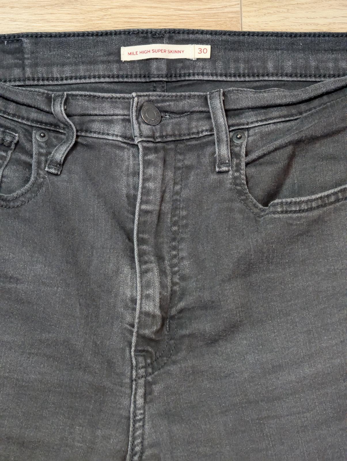 Levi's Women's Mile High Super Skinny Jeans - Black - Size 30W 28L