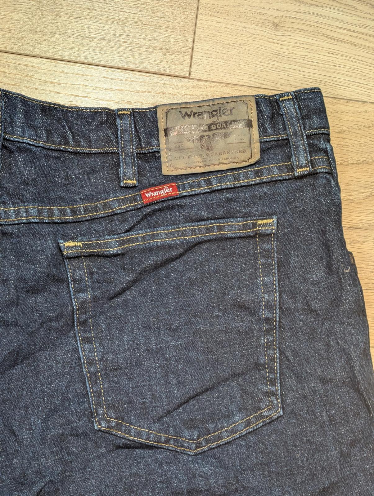 Wrangler Men's Straight Jeans - Blue - Size 38W 29L