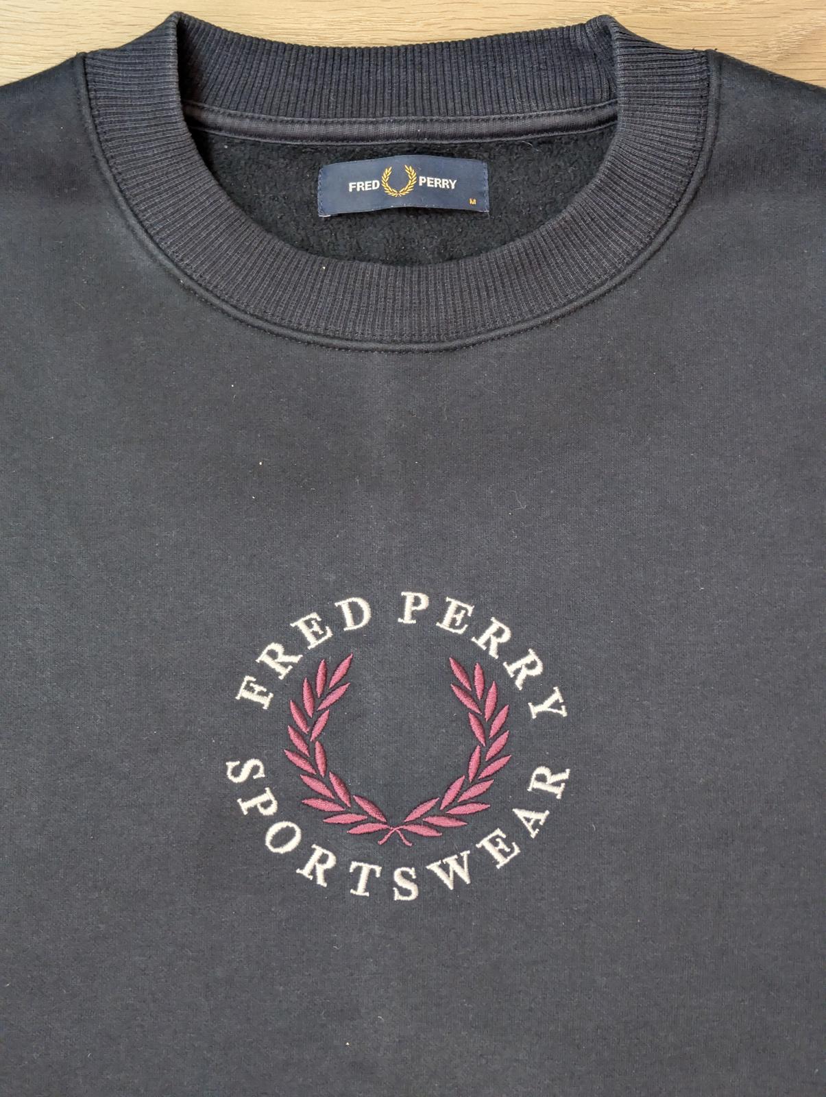 Fred Perry Men's Sweatshirt Jumper - Navy - Size Medium