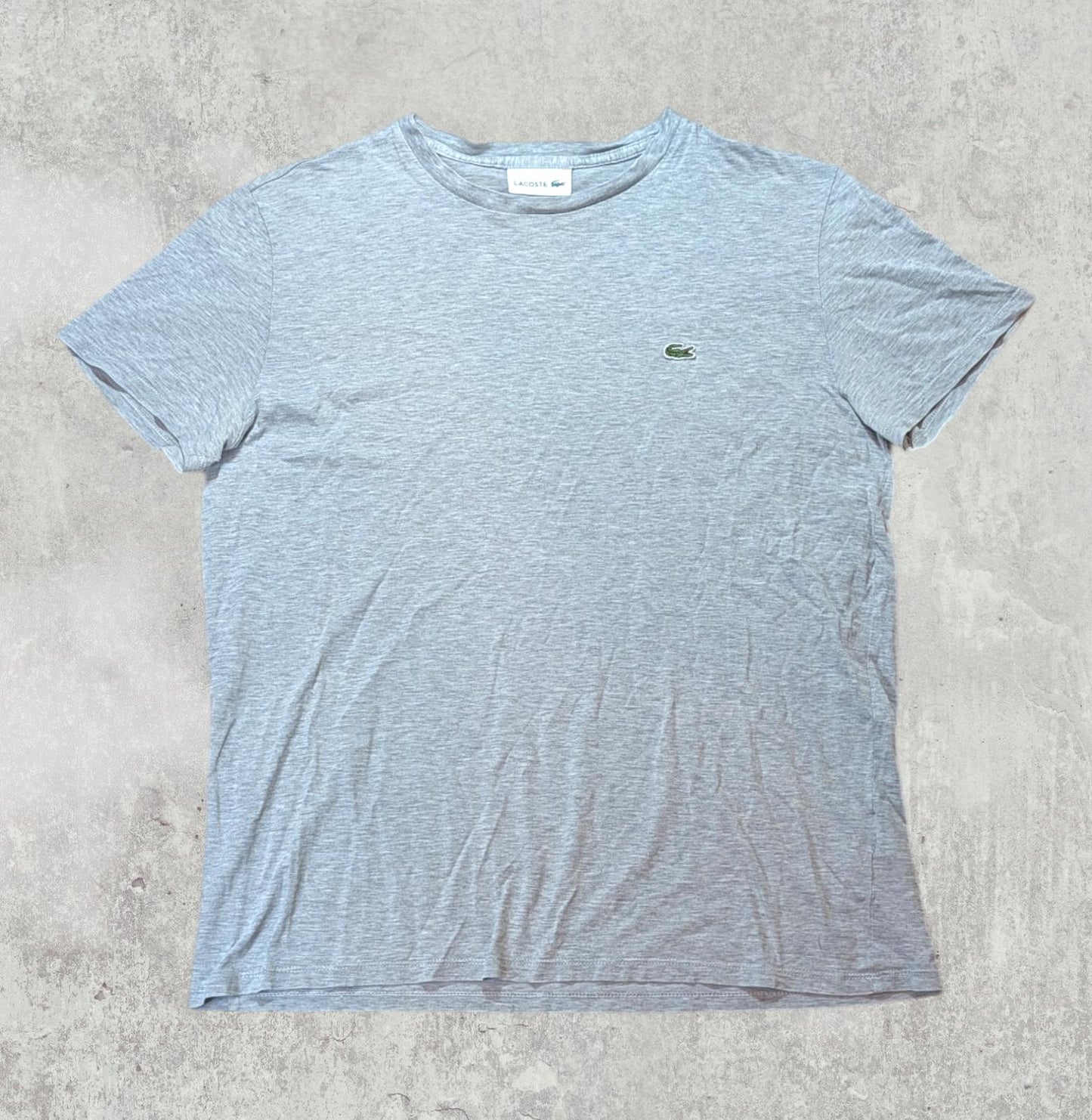 Lacoste Men's Regular Fit T Shirt - Grey - Size 5 / Large