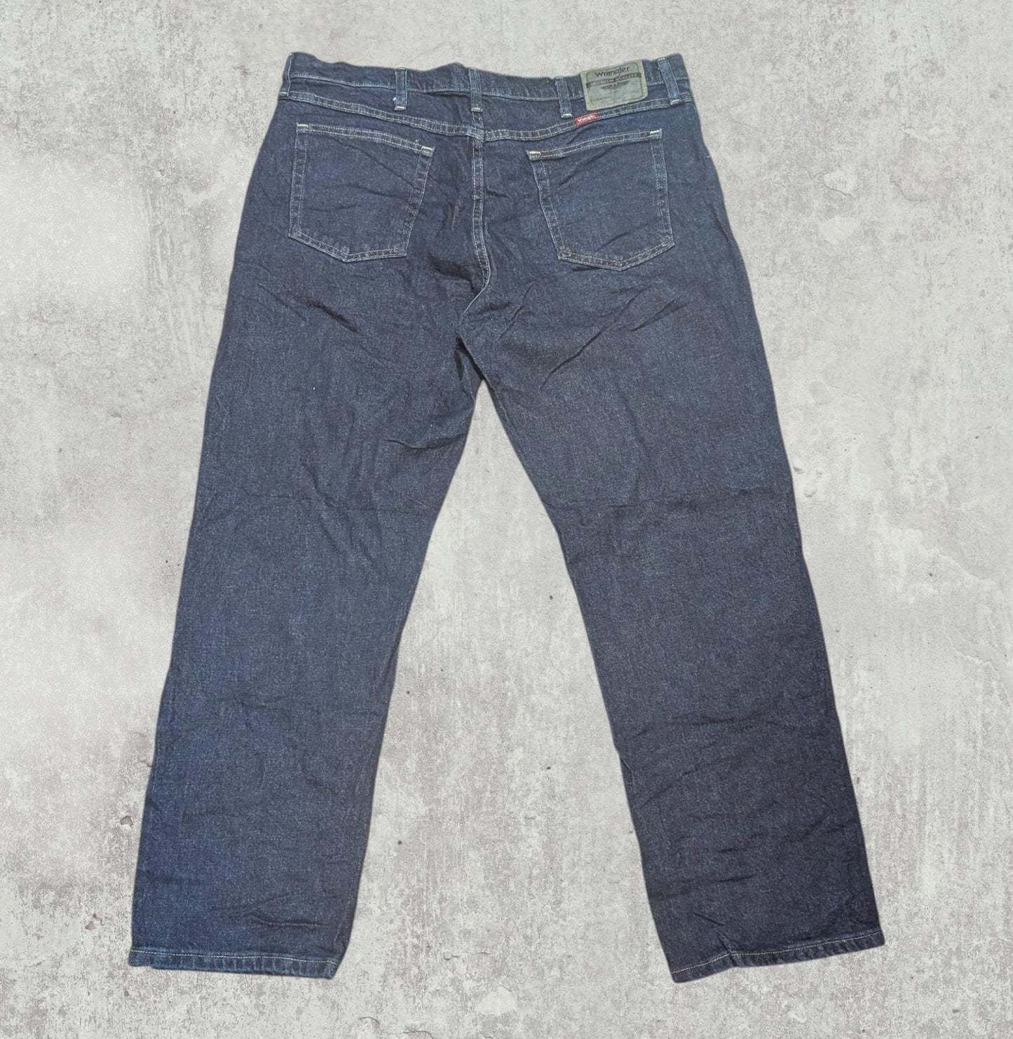 Wrangler Men's Straight Jeans - Blue - Size 38W 29L