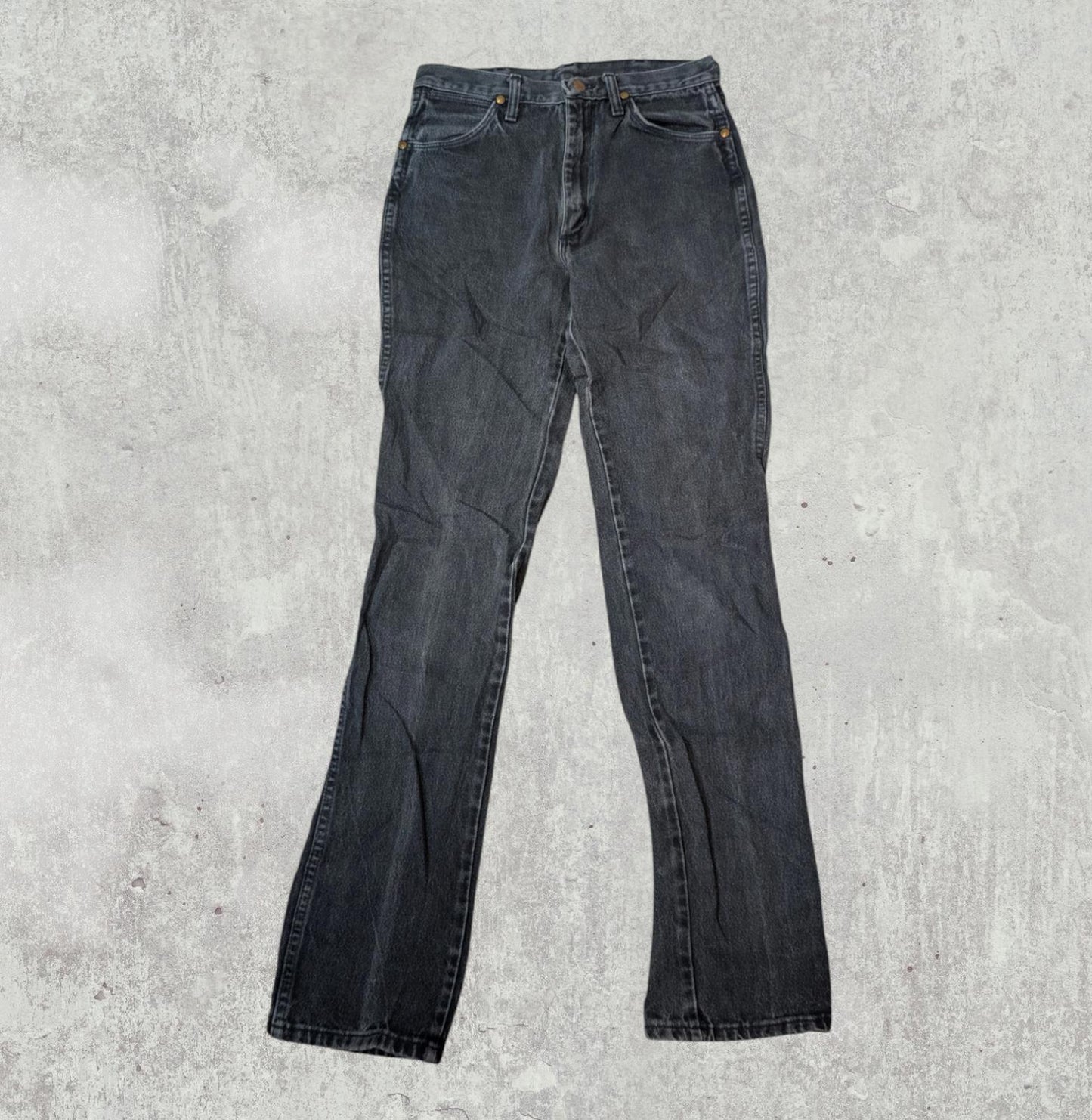 Wrangler Men's Straight Jeans - Grey - Size 28W 34L